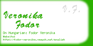 veronika fodor business card